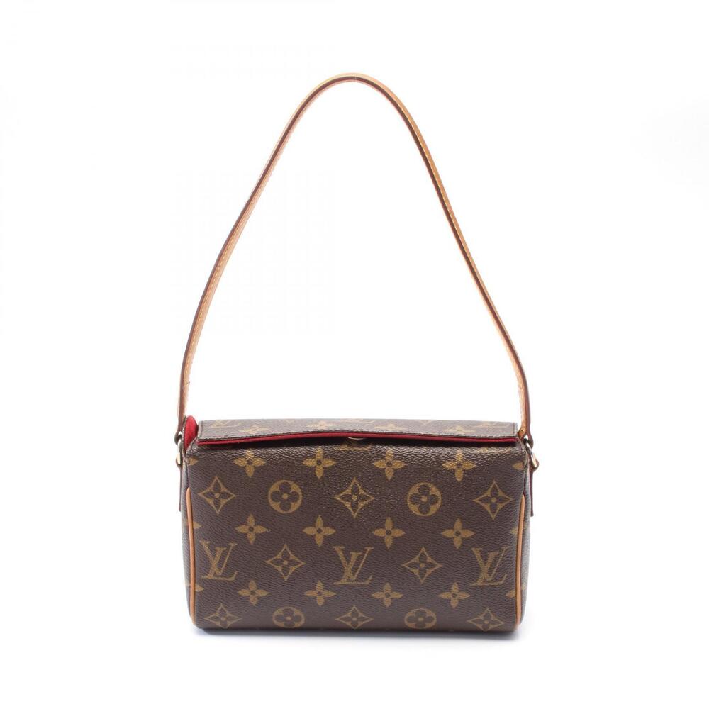 Louis Vuitton Recital Handbag Canvas Leather Monogram Brown - Picture 1 of 8